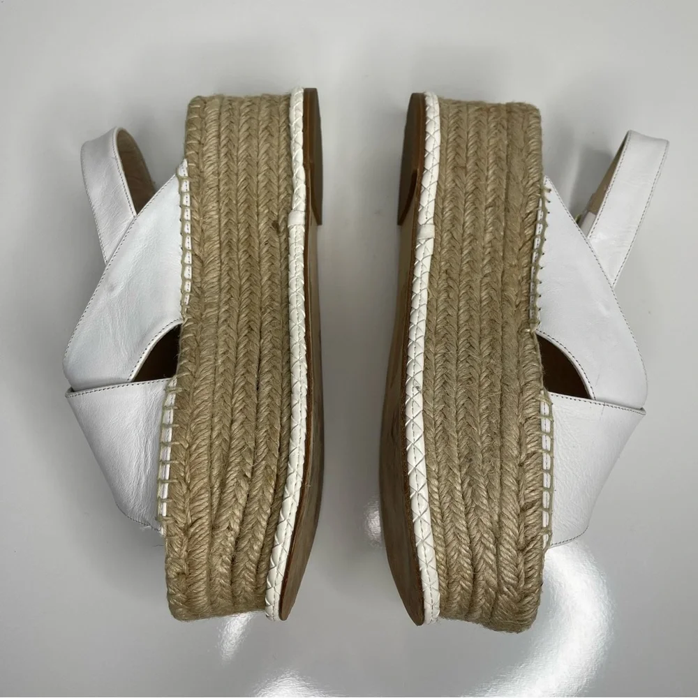 PALOMA BARCELO Loubularia Espadrille Flatforms White Size 40 Revolve